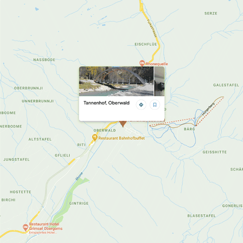 Karte Hotel Tannenhof